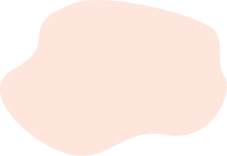 オレンジの流体シェイプの画像