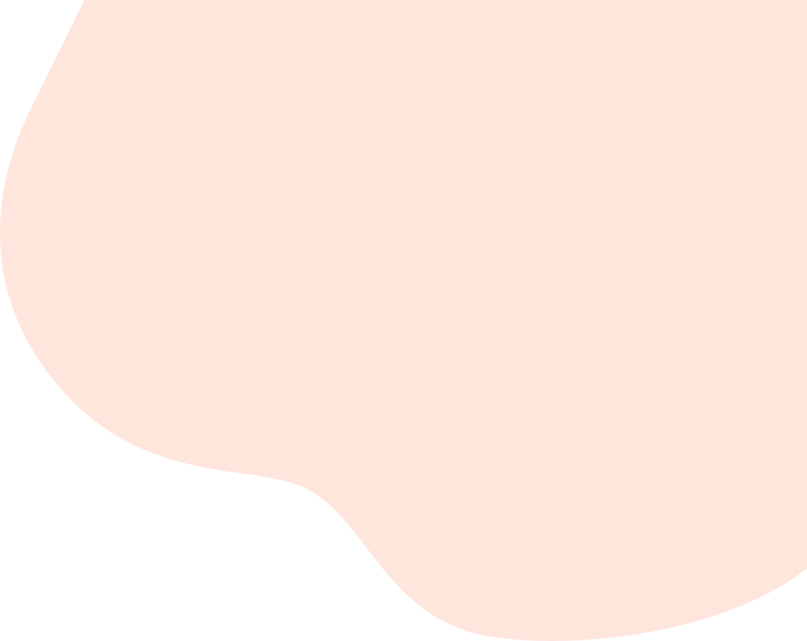 トップページのオレンジの流体シェイプ画像